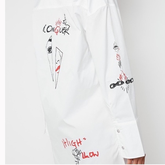 MANIERE DE VOIR GRAFFITI SHIRT DRESS - Picture 2 of 3